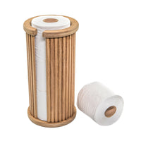 Traditional Solid Teak Toilet Paper Rack