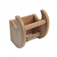 Traditional Solid Teak Magazine and Toilet Paper Holder