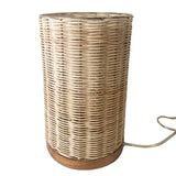 15? Traditional Rattan And Iron Table Lamp
