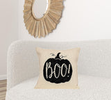 Parkland Collection Baby Boo Transitional Cream Throw Pillow