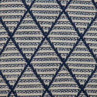 Parkland Collection Grove Transitional Blue Argyle Throw Pillow