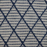 Parkland Collection Grove Transitional Blue Argyle Throw Pillow