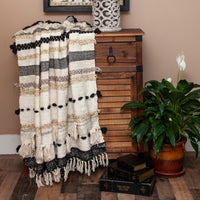 Multicolor Boho Textured Woven Handloom Throw