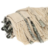 Olive and Beige Textured Woven Handloom Throw