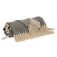 Multicolored Textured Boho Woven Handloom Throw with Tassels