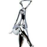 Silver Strike a Pose Large Sculpture