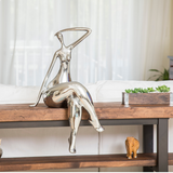 Silver Strike a Pose Large Sculpture