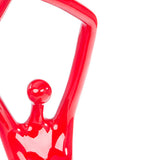 Red Women Stretching Sculpture