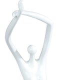 White Women Stretching Sculpture