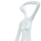 White Strike a Pose Sculpture