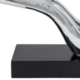 Silver Abstract Wavy Sculpture