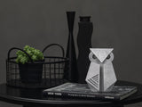 Aluminum Owl Origami Geometric Sculpture