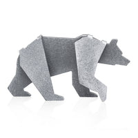 Aluminum Small 3" Bear Origami Geometric Sculpture