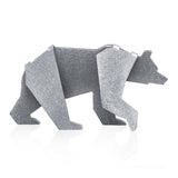 Aluminum Small 3" Bear Origami Geometric Sculpture