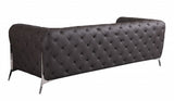 93" Brown Genuine Leather Standard Sofa