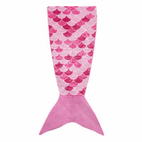 Pink Mermaid Tail Weighteded Throw Blanket