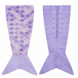 Purple Mermaid Tail Weighteded Throw Blanket