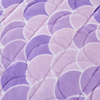 Purple Mermaid Tail Weighteded Throw Blanket