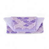 Purple Mermaid Tail Weighteded Throw Blanket