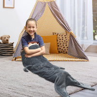 Grey Shark Weighted Throw Blanket