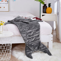 Grey Shark Weighted Throw Blanket