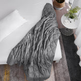 Grey Tencel Weighted Breathable Throw Blanket