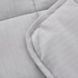 Grey Striped Polar Air Cooling Weighted Thrown Blanket