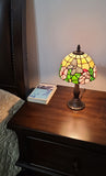 15" Tiffany Style Floral Butterfly Table Lamp