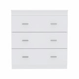32" White Manufactured Wood Six Drawer Standard Dresser