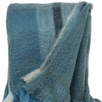 Parkland Collection CabiNO Lodge Blue 52" x 67" WOVEN HANDLOOM Throw