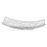 Silver Abstract Entwined Wire Centerpiece Bowl