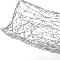 Silver Abstract Entwined Wire Centerpiece Bowl
