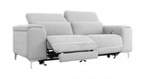 Modern Grey 84" Double Recliner Loveseat