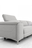 Modern Grey 84" Double Recliner Loveseat