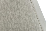 Contemporary 87" Light Grey Leather Sofa