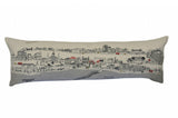 45" White New Orleans Daylight Skyline Lumbar Decorative Pillow