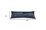 45" Black Sydney Nighttime Skyline Lumbar Decorative Pillow