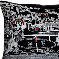 45" BlackVail Nighttime Skyline Lumbar Decorative Pillow