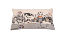 24" White Jackson Daylight Skyline Lumbar Decorative Pillow