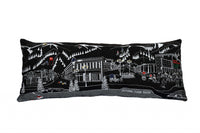 35" Black Aspen Nighttime Skyline Lumbar Decorative Pillow