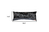 35" BlackVail Nighttime Skyline Lumbar Decorative Pillow