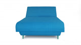 Aqua Blue Adjustable Hybrid Storage Bed with Full Mattress