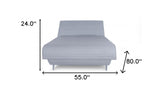 Light Gray Adjustable Hybrid Storage Bed with Full Mattress