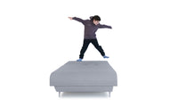 Light Gray Adjustable Hybrid Storage Bed with Full Mattress