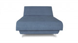 Navy Blue Adjustable Hybrid Storage Bed with Full Mattress