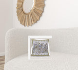 16x16 Purple Brown Bee Blown Seam Broadcloth Animal Print Throw Pillow