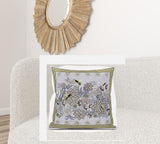 28x28 Purple Brown Bee Blown Seam Broadcloth Animal Print Throw Pillow