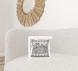 16x16 Pink Gray Bee Blown Seam Broadcloth Animal Print Throw Pillow