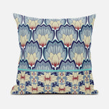 16x16 Yellow Gray Blown Seam Broadcloth Floral Throw Pillow