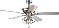Tatiana 52 inches Indoor Chrome Finish Remote Controlled Ceiling Fan